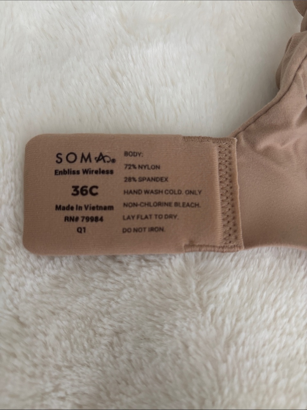 Soma Nude Taupe Enbliss Wireless T-Shirt Bra - Picture 3 of 4